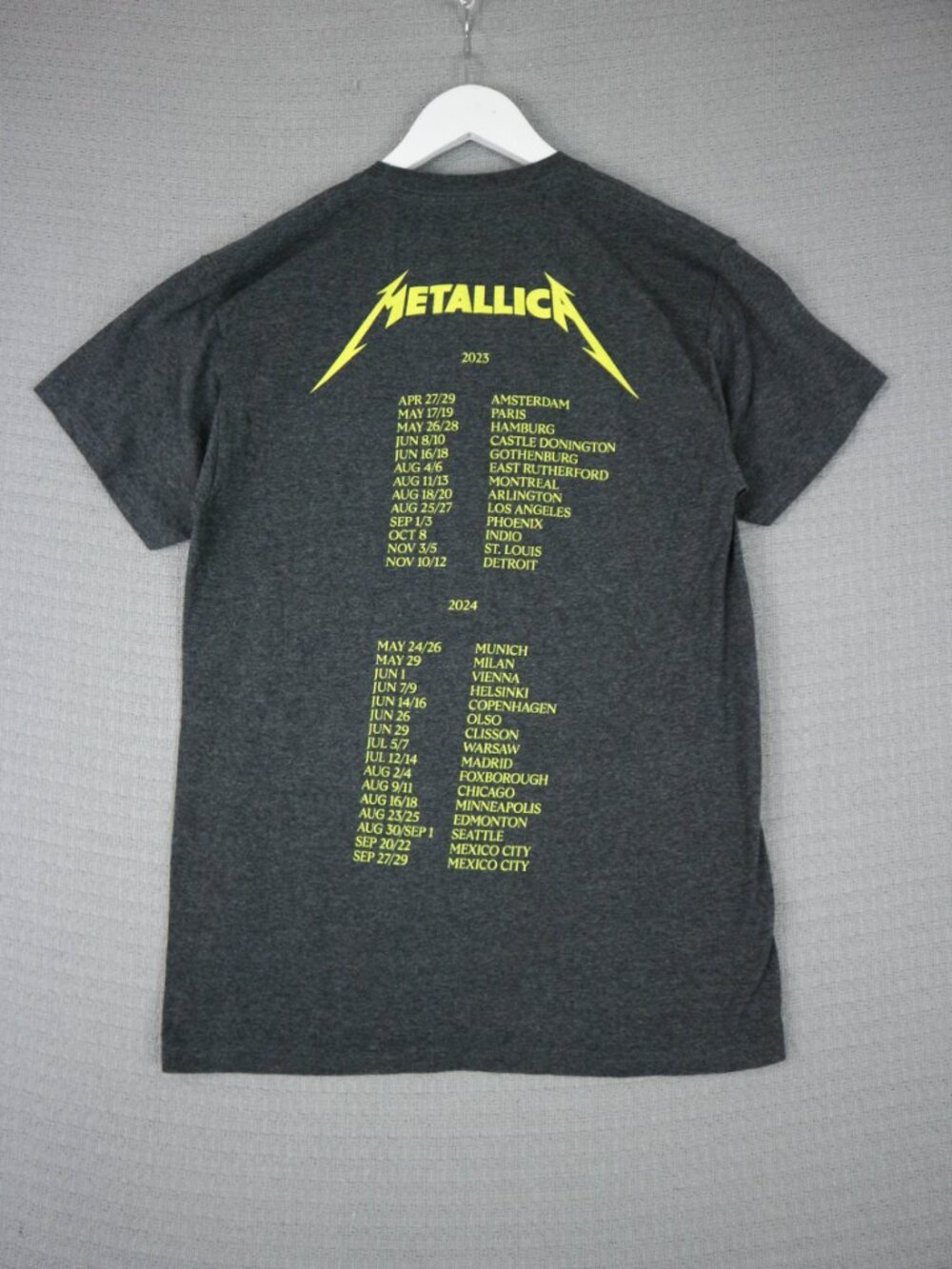Metallica Where ever I may roam Band Tee Reprint 2023 Mens Small
